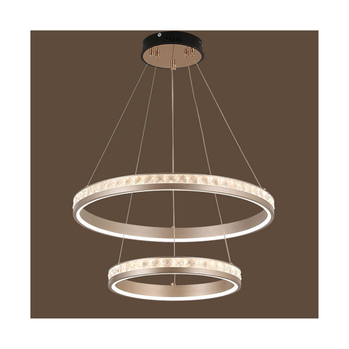 Double Halo Bedroom Pendant